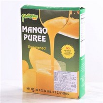필리핀 망고 퓨레 1kg 음료베이스 주스 칼라만시, 3개