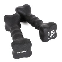 [프로스펙스] 정품 네오프렌 컬러아령 1.5kg 2개 덤벨, 상세 설명 참조