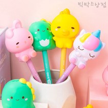 일정 3000레이지스타스퀴시중성펜(0.5mm) 말랑말랑 토이 피규어 인형 메모 슬라임 필기 젤펜 다꾸, 랜덤발송