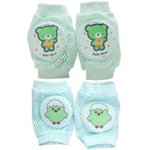 유아 아동 무릎보호대 2p 유아메쉬쿠션 무릎보호대, 민트B2p