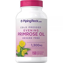 파이핑락 이브닝 프림로즈 오일 1300mg | 150 소프트젤 콜드 프레스 글루텐 프리 GMO