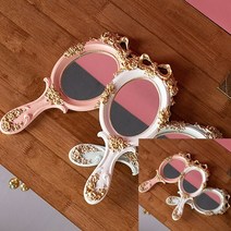 마블 장미 손거울 미니거울 손잡이거울, 블루