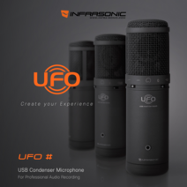 인프라소닉 UFO# 블랙 에디션 2020년 신형 USB 마이크 스테레오 믹스 인강 인방 온라인 원격수업