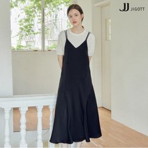 JJ지고트 크로스 슬리브리스 새틴 원피스 GM8P0OP88