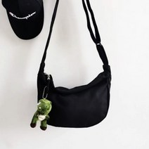 두봄 남녀공용 데일리 기본 캔버스 크로스백 메신저백
