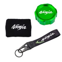 Kawasaki NINJA 1000SX ZX6R ZX10R 바이크 오토바이 액세서리 앞 브레이크 유체 실린더 캡 오일 리저버 탱크 양말 키 체인, [8] Blackcombo