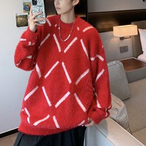 새로이 남성 겨울 크리스마스 스웨터 니트 라운드넥1