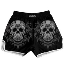 복싱옷 짐웨어 운동복 트레이닝 복싱땀복 헬스복 남자 복싱 바지 인쇄 싸움 격투 짧은 해골 무에타이 권투