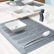 눈내리는 겨울나무 테이블매트.레브라이프, 4개set, 색상, 1개, 테이블보 사이즈