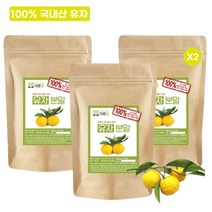 국내산 유자 가루 분말 600G 유자차 유자청 만들기 효능, 200g x 3개입 (총600g)