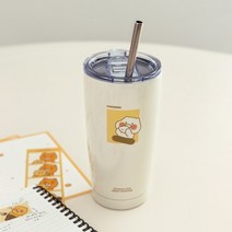 아이콘스 카카오프렌즈 춘식이 빨대 스텐 텀블러 580ml, 단품
