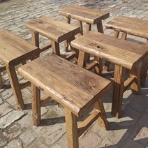 고재벤치 스툴 원목의자 벤치 긴의자 빈티지, 50cmx26cmx45cm