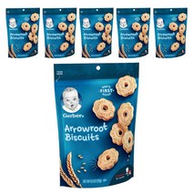 Gerber 그레듀에이트 애로우루트 쿠키 155g, 6개