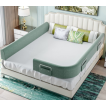 아기침대 칸막이 범퍼 휘어지는가드 저상형침대, 연핑크길이 1.5m 높이 25cmㅡ구부림가능