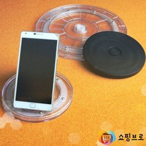 디스플레이 전시용 회전원판 / 디피용 피규어 프라모델 진열용 회전 받침대, 제품선택, 검정 - 소