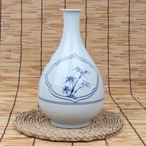 [박씨상방] 청화 백자 초화문 주병, 단품