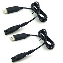 교체용 9.5m(3.3피트) USB 충전기 코드 필립스 노렐코 원 블레이드 면도기와 호환 HQ8505 7000 7120 7140 5000 3000 시리즈 전기 면도기용 15V, 2 Pack