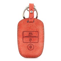 페레노 기아 올뉴 모닝 더뉴 레이 스마트키 가죽케이스 키홀더 키링 PK04, 푸에블로 핑크