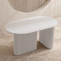 모델하우스에서 본듯한 세라믹 식탁 테이블 (1400/화이트상판), 내추럴