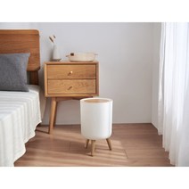 js인테리어휴지통 원목무늬 휴지통 원터치 휴지통 거실휴지통, 소, 1개