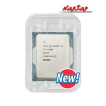 인텔 코어 i312100F i3 12100F 3.3gHz 4 8 스레드 CPU 프로세서 7NM L3 12M 60W LGA 1700 새하지만 쿨러없이