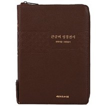 명품성경 임직식성경 부모님성경 / 큰글씨 성경전서 개역개정 새찬송가 색인 지퍼 NKR83TU(다크브라운)