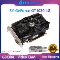 SOYO-새로운 Nvidia GPU GTX1650 1630 GT1030 730 4G 2G 그래픽, GT1030 4G DDR4