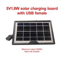 USB 태양열 충전기 패널 5V 18W 360mA 태양 전지 패널 출력 캠핑 램프 손전등에 대 한 USB 야외 휴대용 태양 시스템