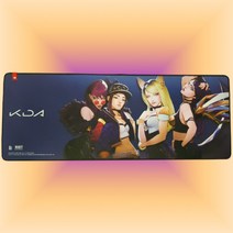 KDA 마우스 장패드 MV에디션 한정판 LOL 리그오브레전드 정품 XL 사이즈 아칼리 이블린 아리 카이사