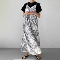페이즐리 뷔스티에 원피스