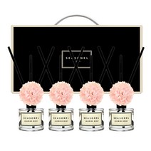 시즈넬 사계절 선물세트 디퓨저 50ml x 4p 메리골드 핑크꽃, 자스민 민트향