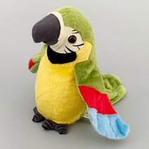 귀여운 말하는 앵무새 인형, 그린