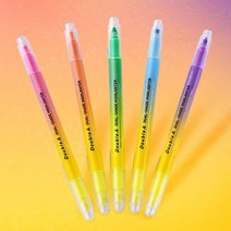 더블에이 듀얼 하이라이터 형광펜 컬러펜, 핑크