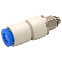 로타리조인트 유공압부품 KSH06-M5 맞는 튜브 0.D 6mm -M5x0.8 Male 푸시 핏 커넥터 조인트 로터리 원터치, 한개옵션0