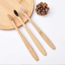 여행 캠핑 나무 칫솔 TOOTHBRUSH 도매 개업 각인 선물 10개, 1.대나무칫솔-베이지10개