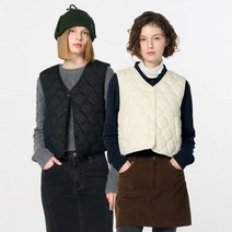 제너럴아이디어 GENERALIDEA WOMAN 브이넥 패딩 베스트 2COL / WBD4L08518