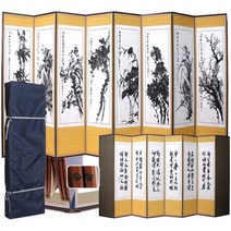 [남원공방] 사군자 - 추사 8폭 제사 병풍 (병풍커버 고정고무)