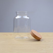 미스토토 테라리움 화분 코르크 긴 유리병, 1개