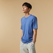 [JAJU/자주] 남 JAJU AIR 코튼 베이직 티셔츠_오프 화이트
