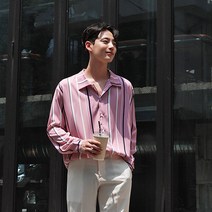 [붐스타일] 루비 스트라이트 셔츠