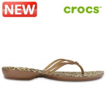 크록스 슬리퍼 41- 204196-90L Womens Crocs Isabella Graphic Flip 여성