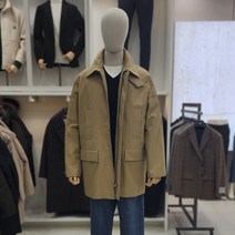 앤드지 세미오버 핏 캐쥬얼 카 코트BZD1CG1101BE1