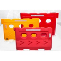 충돌 플라스틱 물 주입 가드레일 방호벽 충격 방지, 1300x700 (4KG) 블로우성형 (고객상담시 배송