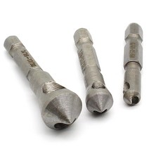디버링툴 몫티타늄 코팅 카운터 싱크 및 디버링 드릴 비트 손 도구 세트 금속 나무, 한개옵션0
