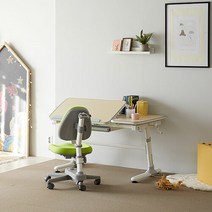 위드그로우 스마트 2.0 높이각도조절 책상+지니의자 Y302S SET, 책상핑크+의자그린+의자커버그린