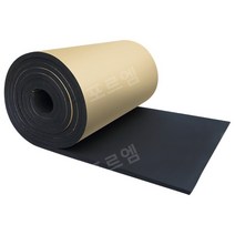 자체 접착식 3cm 방음 단열면 빗물 지붕 단열재 열반사 보온재 고무판 보온면 난연 방음벽, 플랫 코튼 블랙 1.5CM 두께 1제곱미터