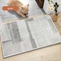 ZZJJC 심플 세대교체 화장실 욕실 미끄럼방지 침실 출입매트 현관 카펫 밟기깔다, 아키타, 100cm*160cm[침실밀이천]