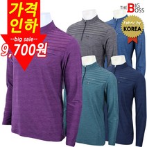 [더빅보스] 피아골프집업티 봄가을 남자 중년 신사 긴팔티 등산복 등산티 아웃도어 PIA 티셔츠 신사복 외출복