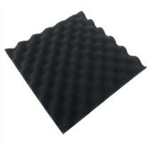 방음재6pcs 30x30x2cm 어쿠스틱 폼 방음 계란면 폴리 에스테르 스폰지 인테리어 벽 흡수 방음 스튜디오 폼 패널, 검은 색, 6개
