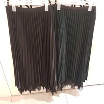 끄레아또레 끝자락 레이스 플르츠 주름 스커트 XB222BB600